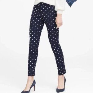 Banana Republic Navy and White polka dot pants Size 0